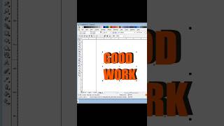 3D effect on text in CorelDRAW!! #youtubeshorts #viral #designer #design #trending #fyp #coreldraw