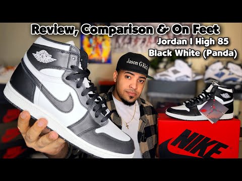 Jordan 1 High 85 Black & White (Panda) Review & On Feet