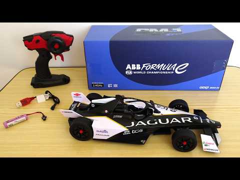 Jaguar TCS Racing Formula E 1:14 scale RC car – Unboxing, review & testing