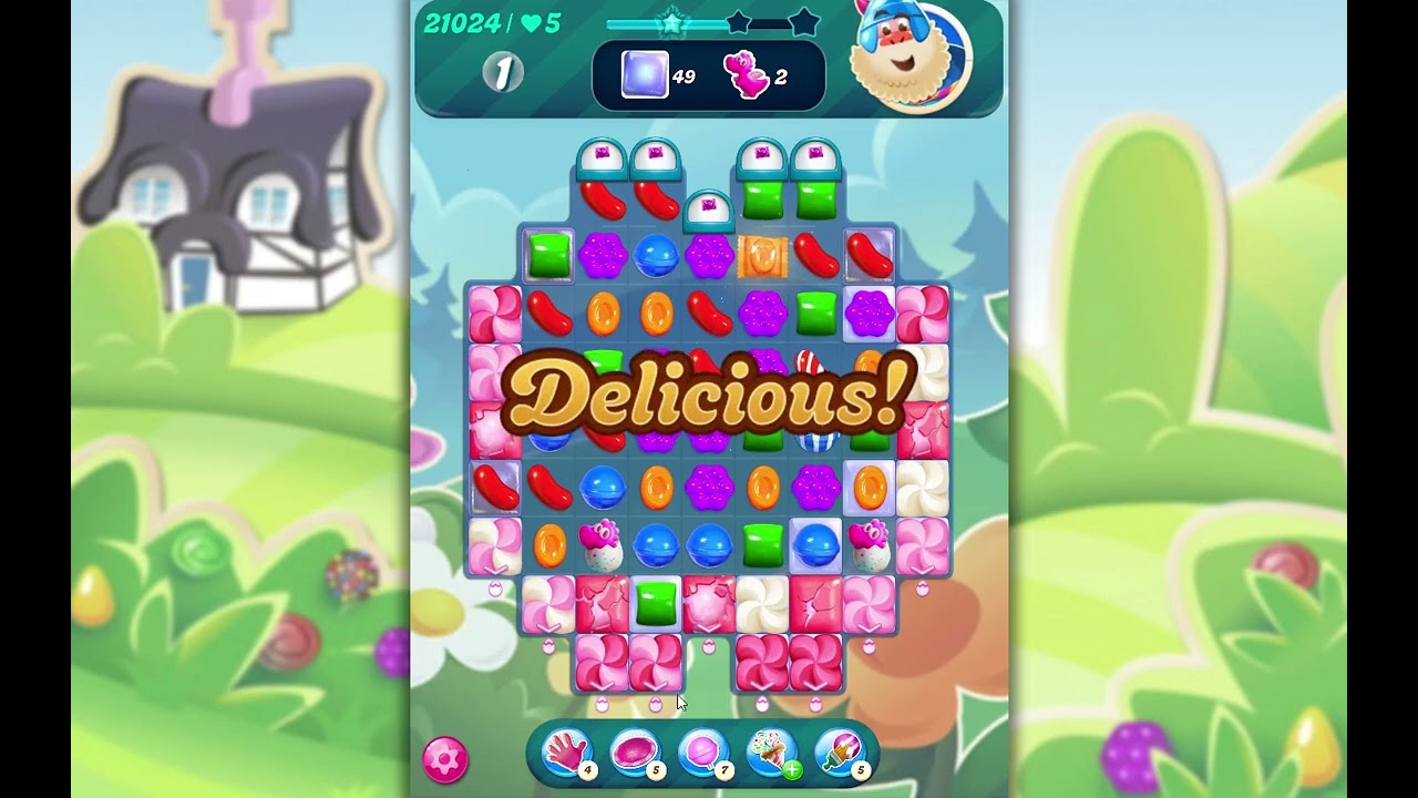 Уровень 21024 игры Candy Crush Saga