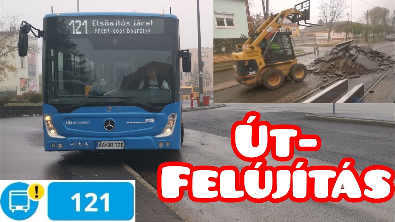 Útfelújítás miatt nem jár a 12-es villamos! | A 121-es busszal pótolják a kimaradt szakaszt...