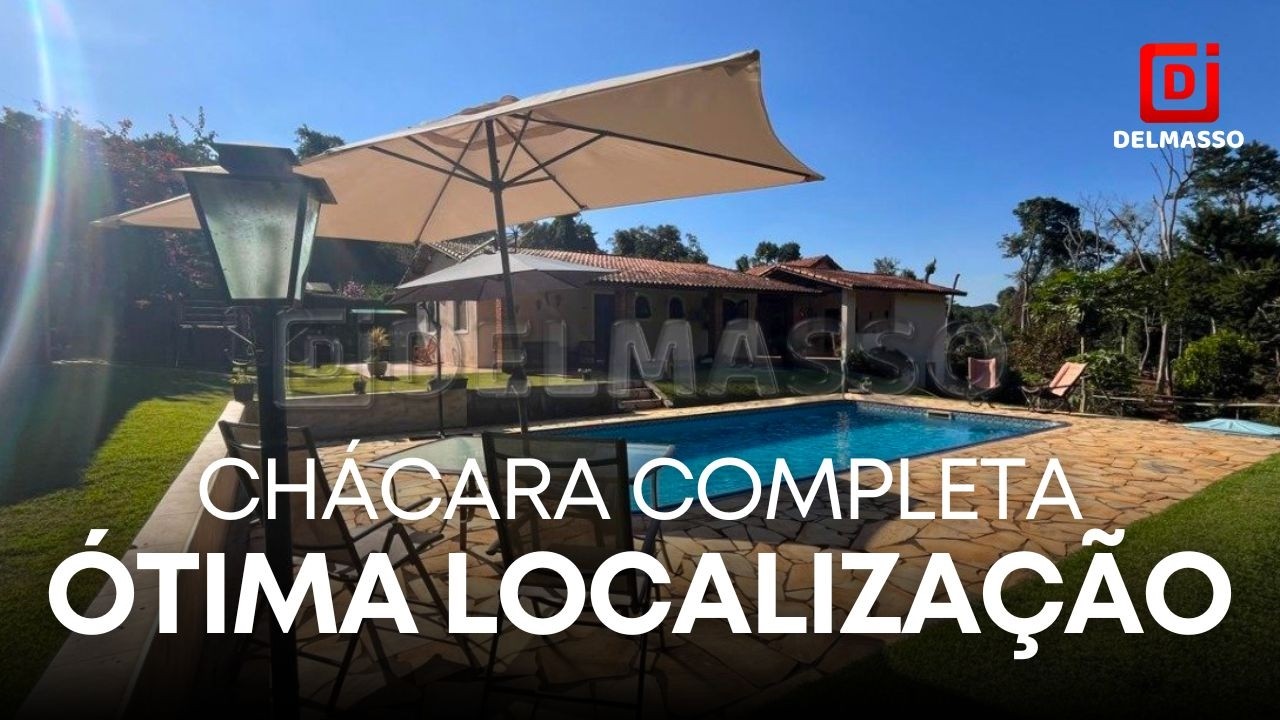 Chácara completa em excelente localização! Próximo à represa em Ibiúna-SP