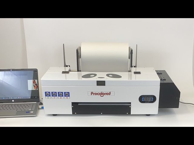 Procolored upgraded DTF L1800+shaker working demonstrate 