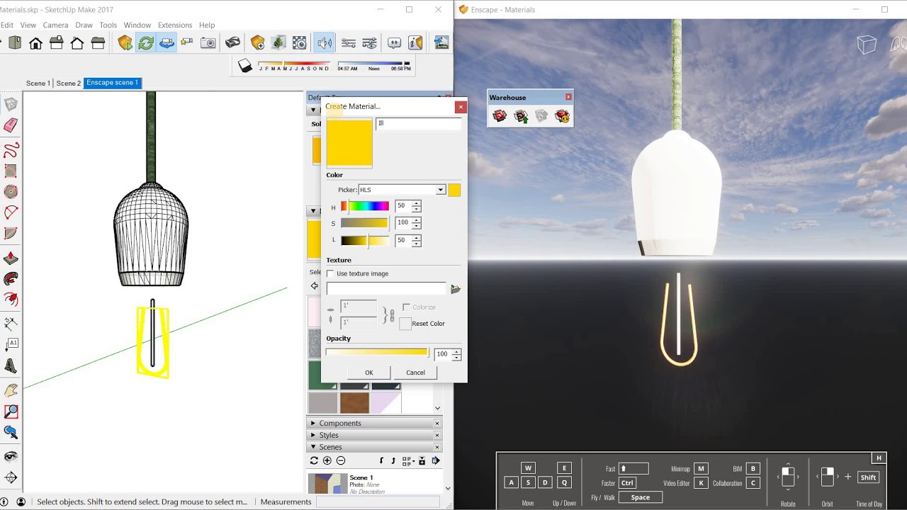 5 Enscape Self Illuminating Material - YouTube