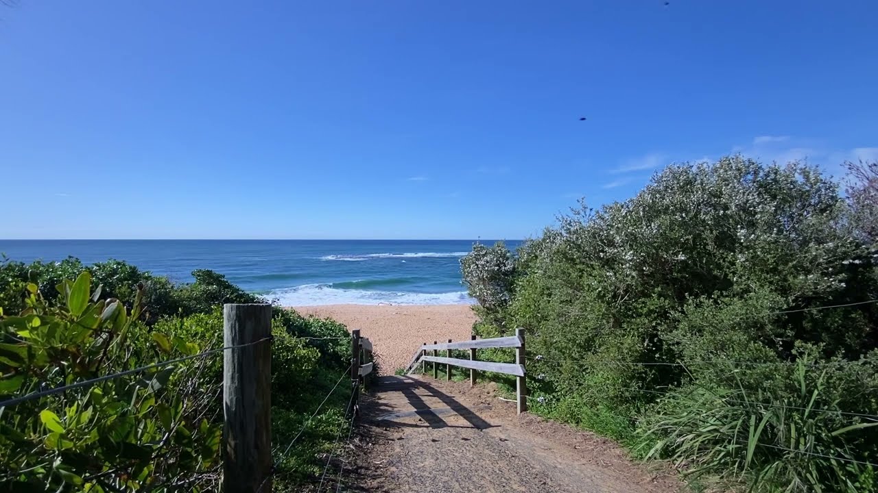 Surf Sounds of Forresters Beach | Beach Walkway