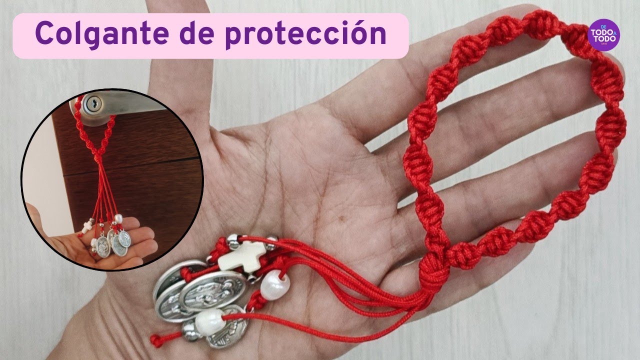 🤩COLGANTE de PROTECCIÓN para el AUTO, HOGAR o NEGOCIO tejido en MACRAMÉ. DIY.
