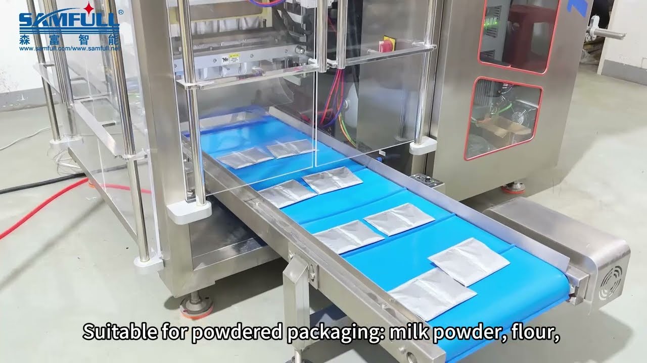 Samfull hygroscopic powder sachet high output multi lane vffs form fill seal packing machine