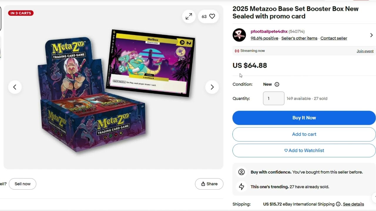 MetaZoo Ebay & Fanatics Sales Oct.26, 2025