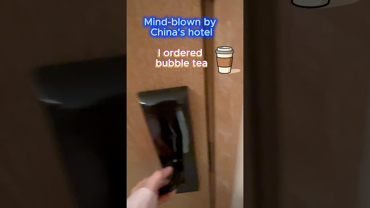 "Future is here: My hotel food just arrived via robot in China! 🚀"