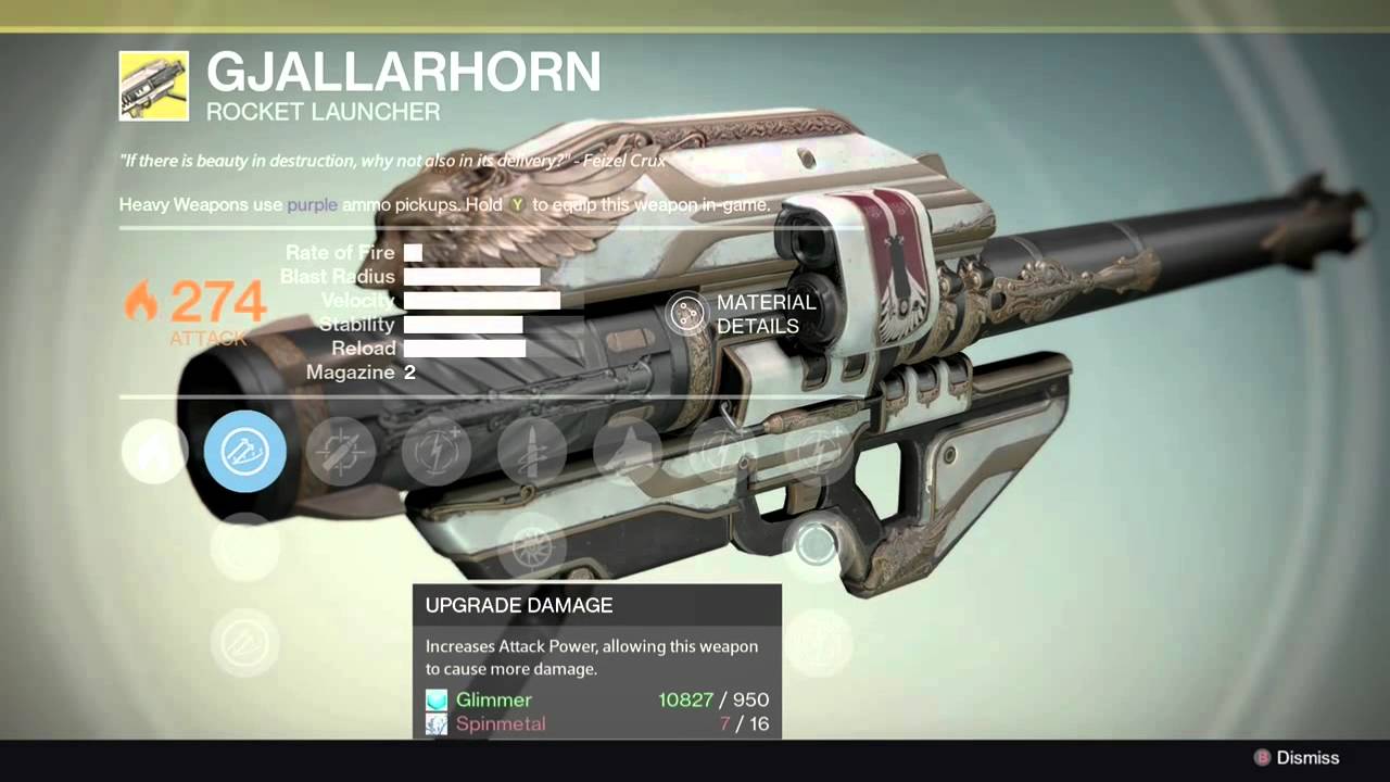 Destiny Exotic Weapon Gjallarhorn