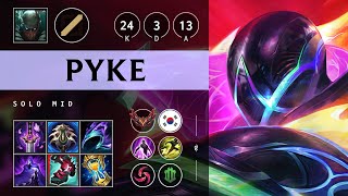 Pyke Mid vs Corki - KR Grandmaster Patch 25.09