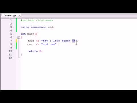Buckys C++ Programming Tutorials   3   More on Printing Text | C++ Tutorial