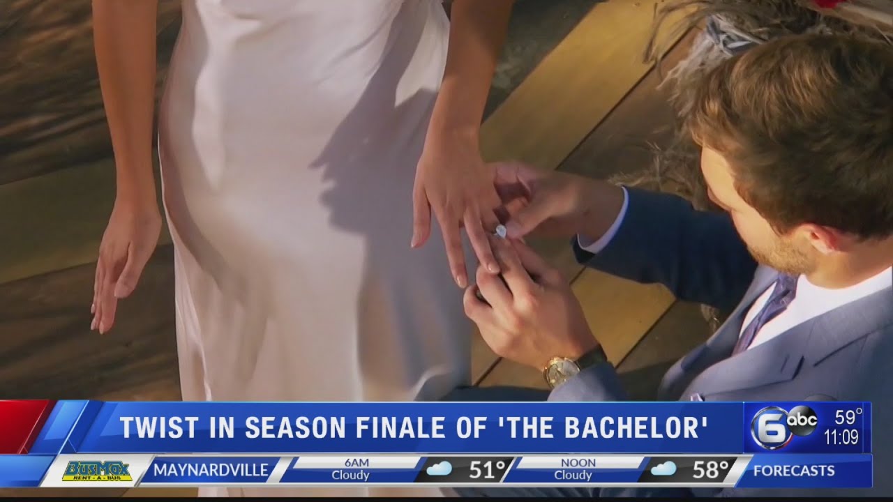 Twist in season finale of ABC's 'The Bachelor'