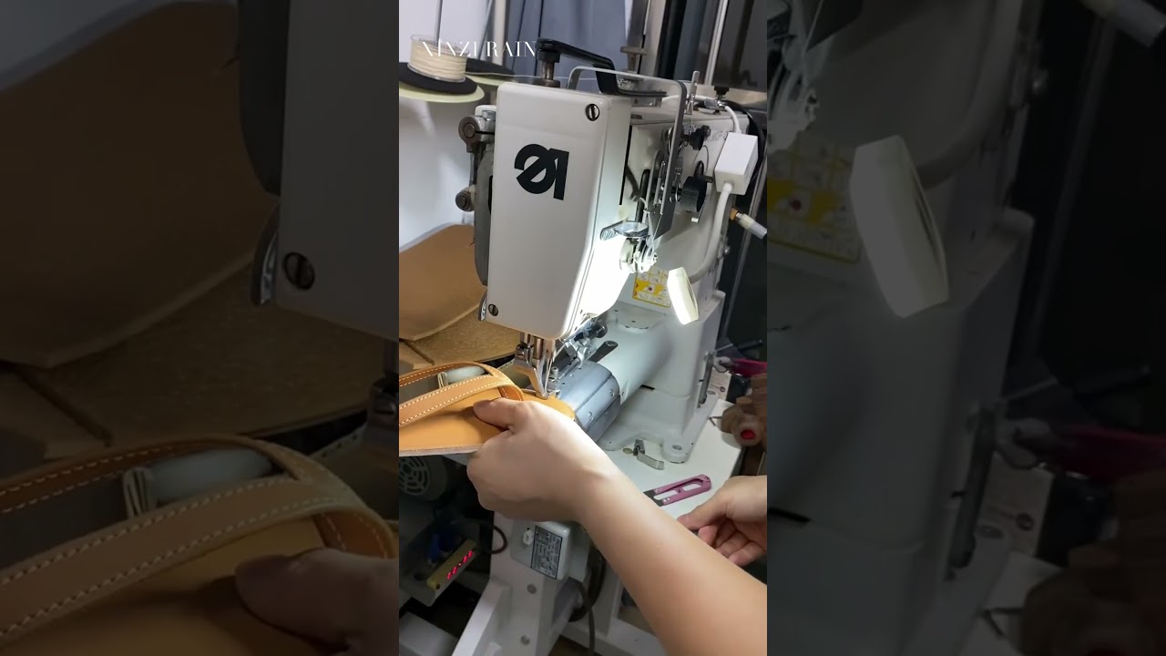 Filp-flops manufacturing process with genuine leather craft 