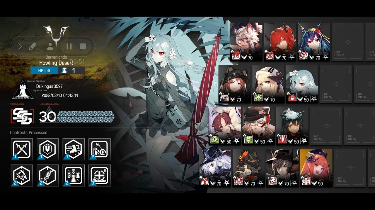 [Arknights] CC6 risk 30 (low potentials no max level)