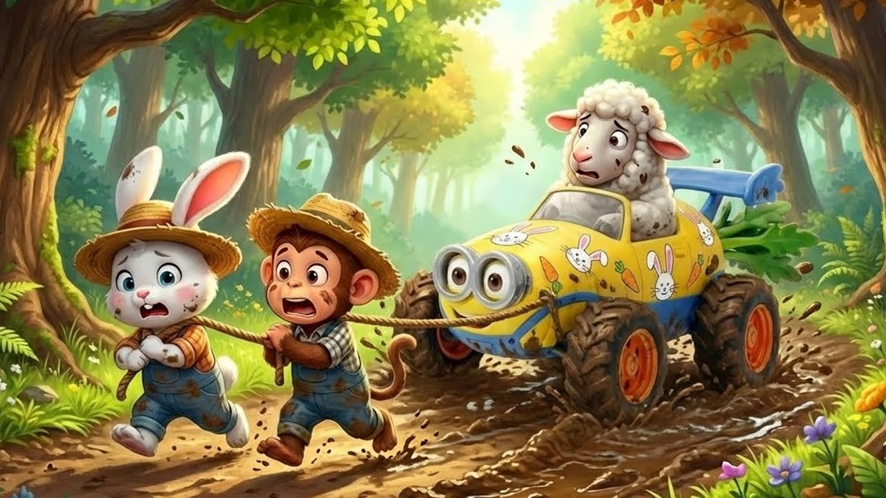 Monkey Funny | Saves the Sheep with Kindness and Teamwork | Monkey Cartoon
