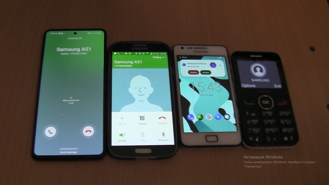 Over the Horizon Incoming call & Outgoing call at the Same Time Alcatel+Samsung A51+S4+S2 Android 12