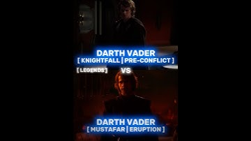 Knightfall Vader vs Mustafar Vader #starwars #edit #shorts #1v1 #darthvader #anakinskywalker