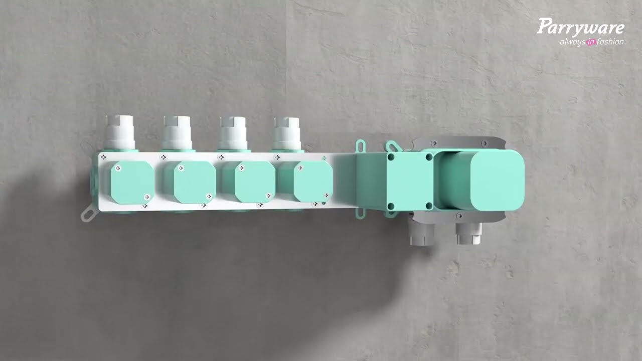 Parryware Harmony 4-Way Thermostatic Diverter Installation Guide