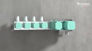 Parryware Harmony 4-Way Thermostatic Diverter Installation Guide