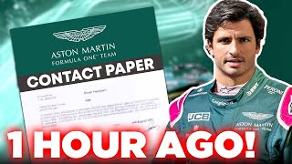 It's OFFICIAL: Carlos Sainz SIGNS with Aston Martin F1!