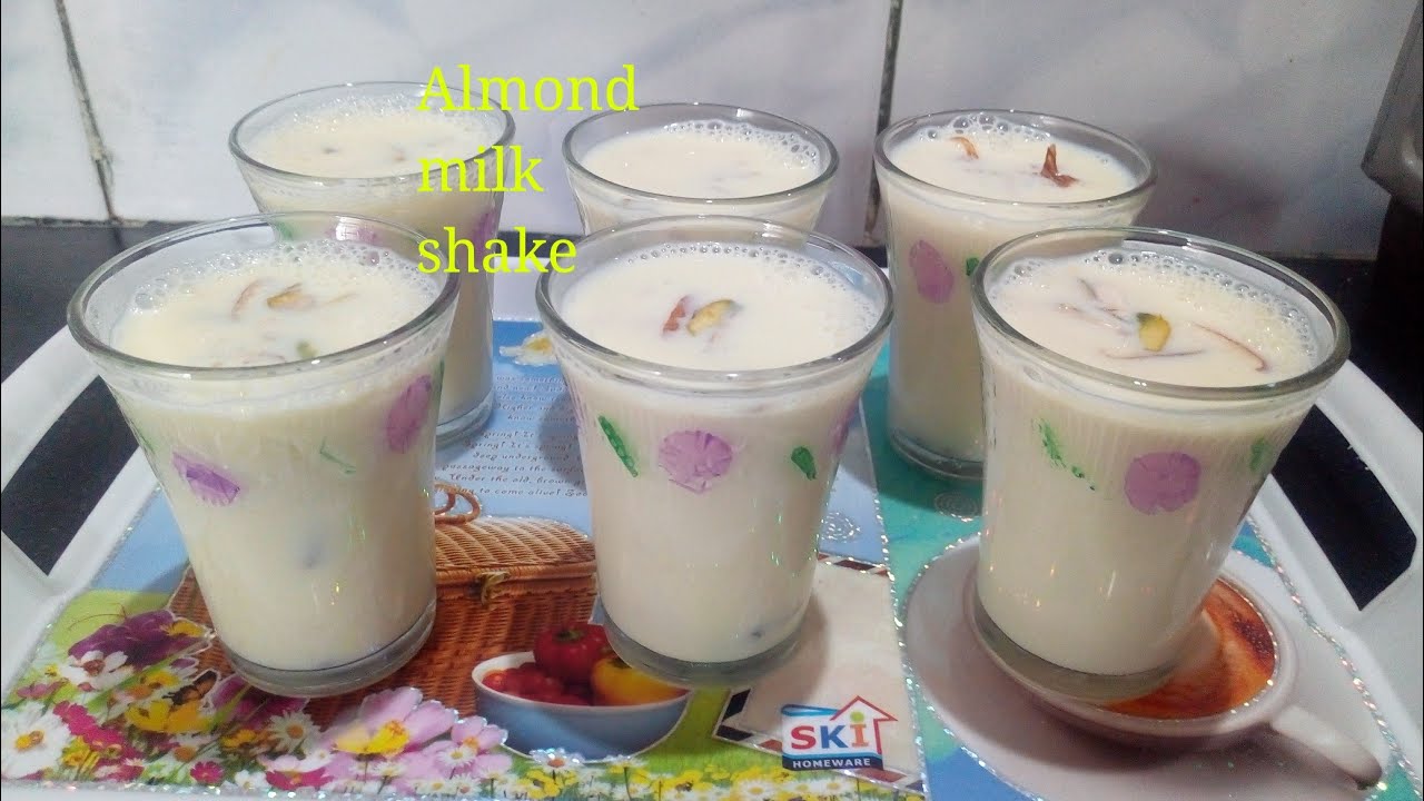 Almond milk shake गर्मी के दिनों में बनाएं ठंडी ठंडी बादाम मिल्क शेक