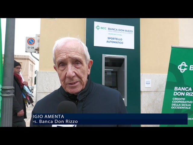 La Don Rizzo contro la desertificazione bancaria, inaugurato nuovo ATM a Custonaci