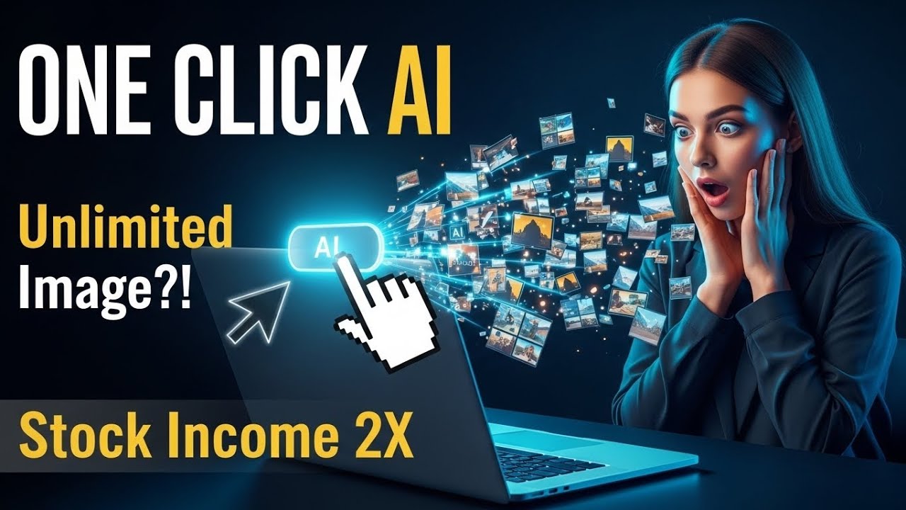 AI Automation দিয়ে এক ক্লিকে Unlimited Image Generate | Adobe Stock Automation Bangla 