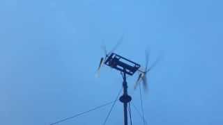 BLDC Motor DIY Wind turbine SPINNING WAY TOO FAST !!! Is This Wind Turbine Windmill Spinning Too Fast Wind Energy Converter