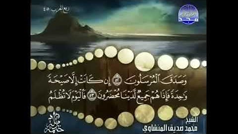 سورة يس كاملة ترتيل الشيخ محمد صديق المنشاوي من قناة المجد للقرآن الكريمvia torchbrowser com