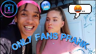 Starting an Onlyfans prank on Girlfriend * She tries to leave*