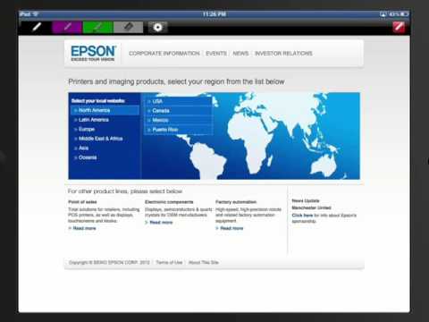 Epson iProjection | How to Project Webpages