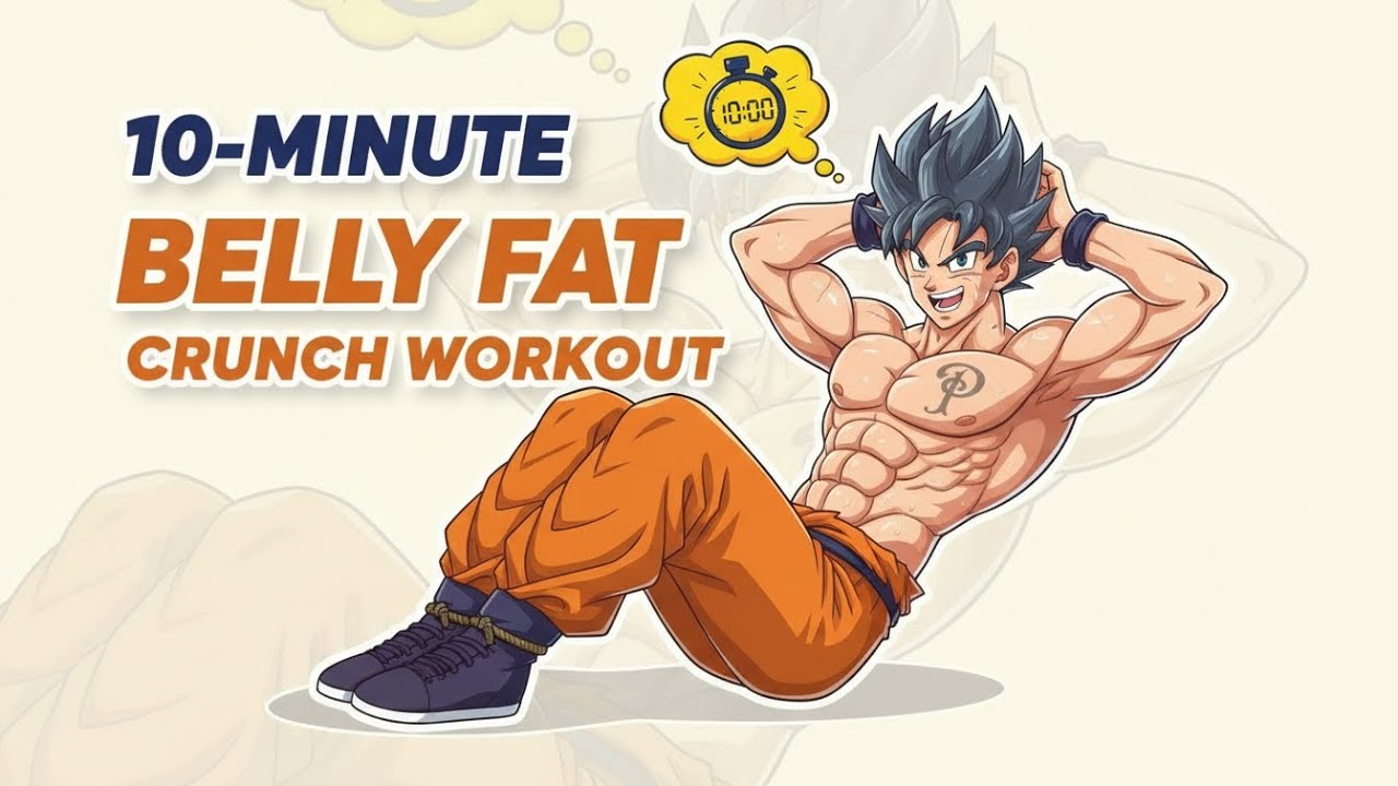 10 Minute Belly Fat Workout Animation | No Equipment Ab Workout at Home