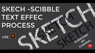 What is the fast and Smooth way of create Sketch Scribble text effect