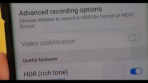 Samsung Galaxy S10 / S10+: Fix Grayed out Video Stabilization
