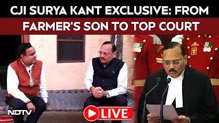CJI Surya Kant Interview LIVE | CJI Justice Surya Kant Speaks To NDTV On His Journey
