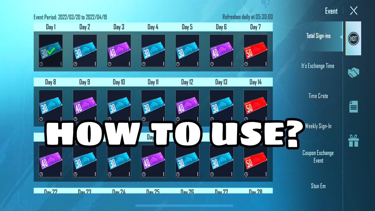 TOTAL SIGN IN EVENT EXPLAINED  IN BGMI | Tyl Regor Voucher ko kese use karein | Tyl Regor lucky spin