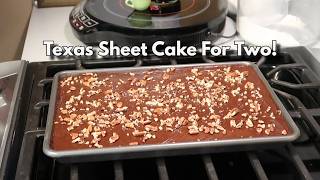 Texas Sheet Cake For Two
