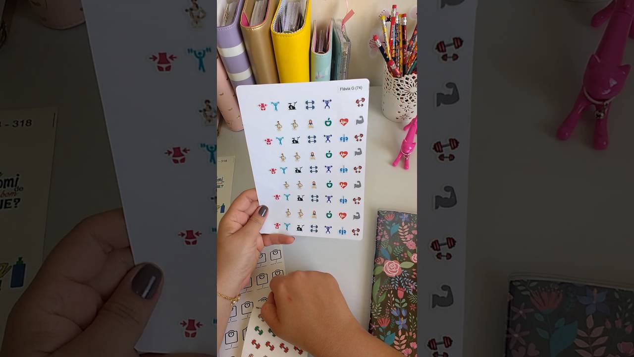 Adesivos Fitness - Adesivos para Planner