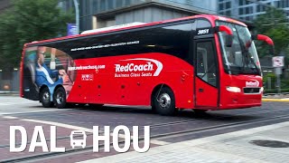 RedCoach Dallas to Houston Texas Bus Trip Report 4K