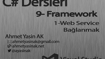 C# Yazılım Dersleri 9-Framework 1- Web Servisine Bağlanmak