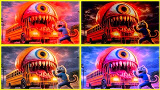 Crazy Monster School Bus Animation