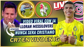 🚨 EL VIDEO VIRAL que TIENE a los MESSILOVERS RABIANDO 😭 CRISTIANO RONALDO en VIVO en INSTAGRAM 🤯