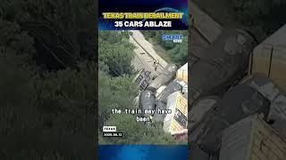 Train Derailment Near Gordon, Texas: 35 Cars Off Tracks, Possible Hazardous Cargo