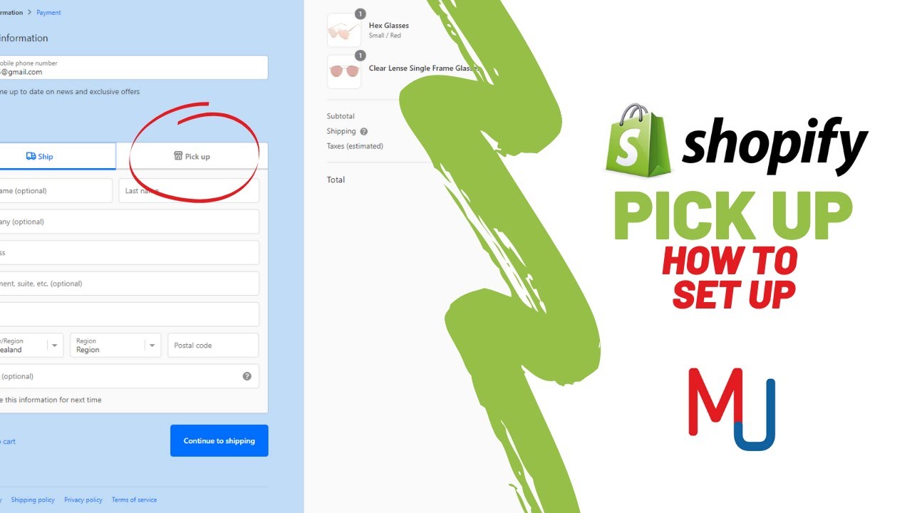 How to set up local pick up in Shopify
