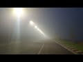 Fog on the road in the evening / Туман вечером на дороге + #fog #foggy #evening