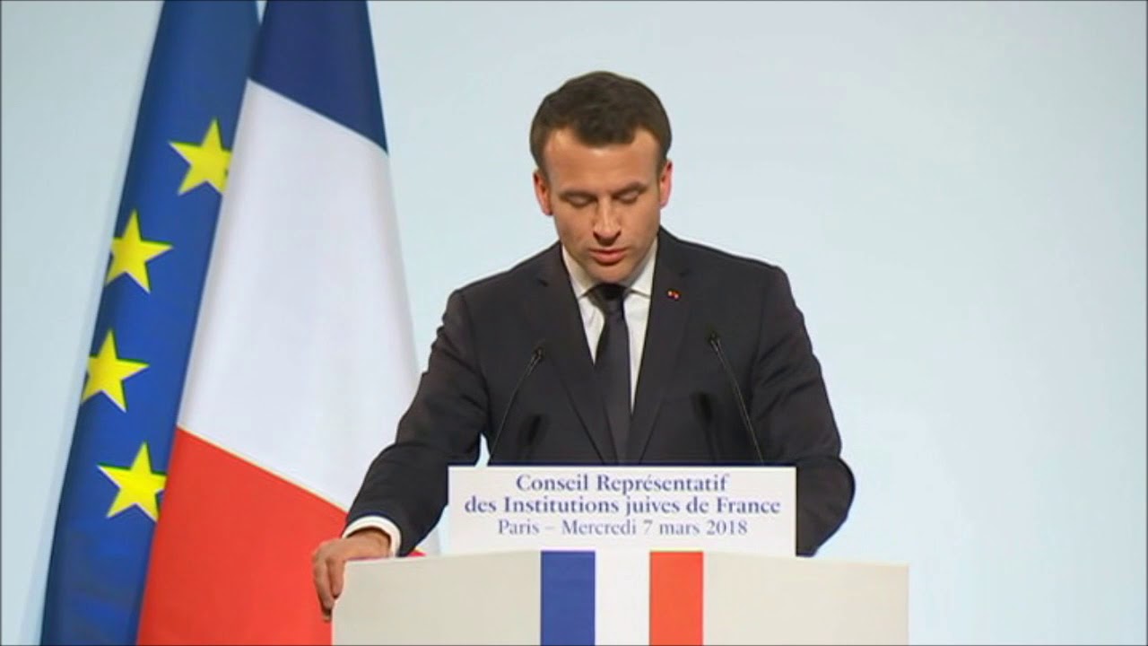 Diner du Crif - 7 mars 2018 - Discours d'Emmanuel Macron - 1ère partie