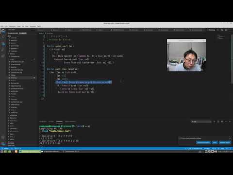 ISLispでLispの初歩から　クイックソート　再帰の美しさ
