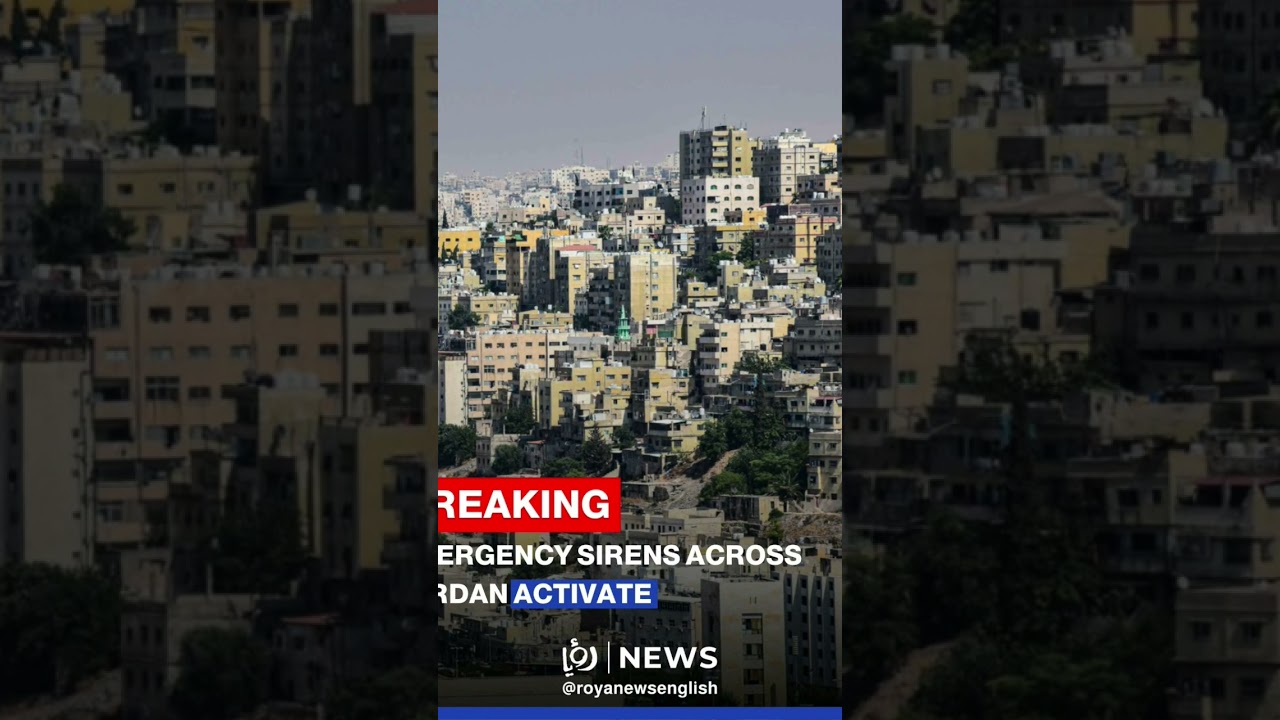 Sirens sound across Jordan after Iranian missiles were detected,heading towards 'Israel'. 22-06-2025