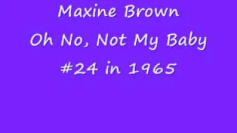 Maxine Brown - OH NO, NOT MY BABY